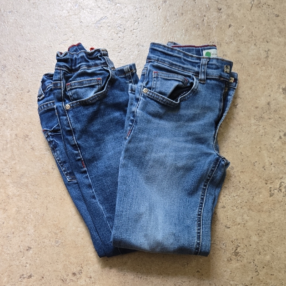 Mini Boden Boys Straight-leg Jeans, Set Of 2, Size 8Y